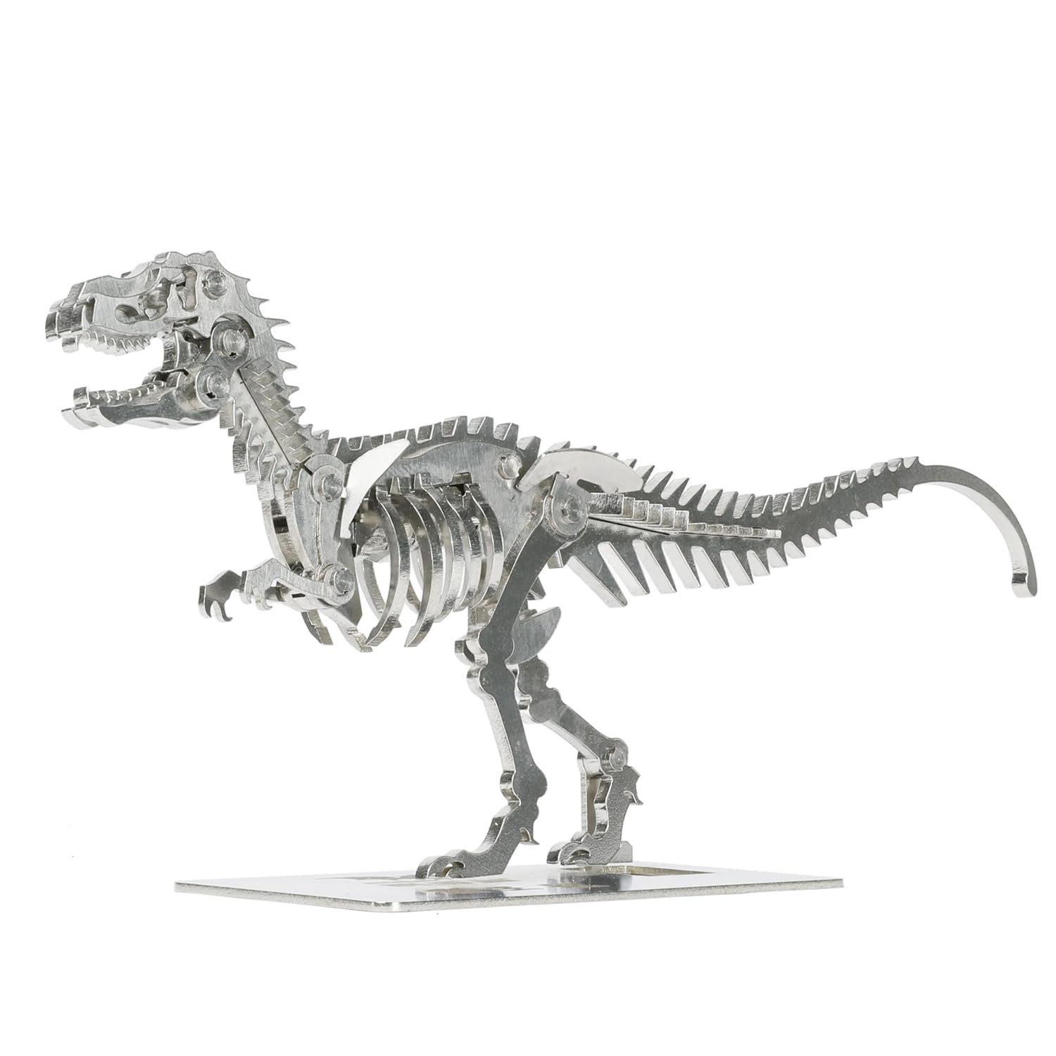 Kolotesame T.rex 3D Metal Puzzle Wolf Model for Adults, DIY Dinosuar Skeleton Building Kit, Immersive Creative Puzzle Model for Men or 3D Building Enthusiasts Gift