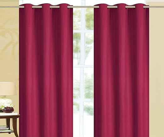Amazon Com Empire Home 100 Solid Blackout Window Curtain Set Of