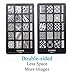 Ejiubas Stamping Plates Nail Art Plates Floral Image Plates Nail Art Stamping Manicure Tools Double-sided 2 Pieces