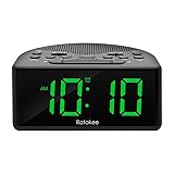 Ratakee Digital Alarm Clock Radio for Bedroom with