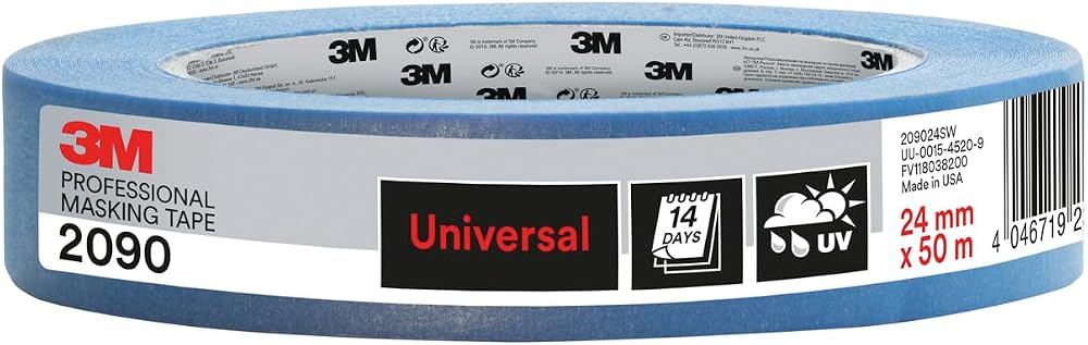3M Scotch Professional Masking Tape 2090 Universal 24mm x 50m Blue