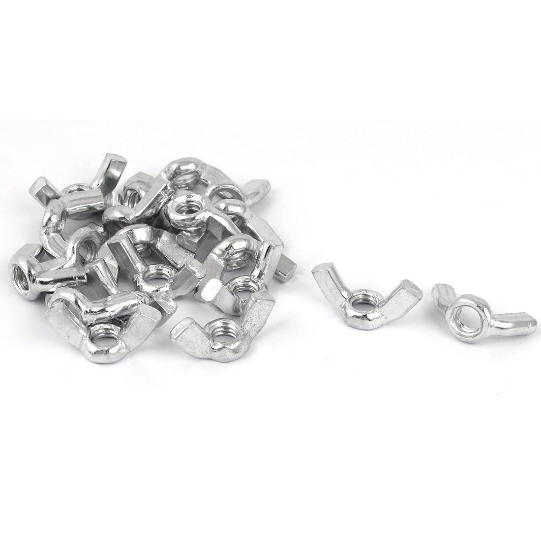 Sourcingmap 1/4"-20 Thread Zinc Plated Wing nut Butterfly Wing Nuts (Pack of 20)