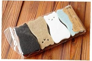 4pcs/Set Cute Cat Shape Sponge Scouring Pads Dish Washing High-Density Sponge Kitchen Supplies Nice and Deft