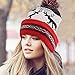EZGO Light Up Hat With 10 colorful Lights, Unisex Knitted Light Hat With Sika Deer Printing For Party Christmas Gifts Sports Walking Jogging Bicycling