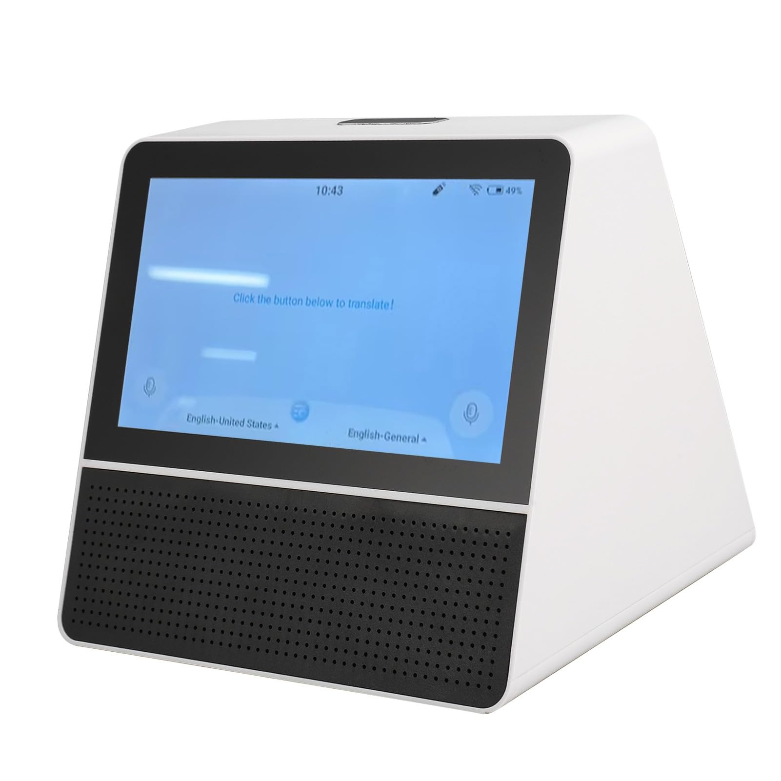 Photo 1 of Language Translator Device with 7 Inch Dual Touchscreen, 2 Way Voice Portable Translator Device with 121 Languages, Wired Desk Translation Device with Pickup Remote for Business