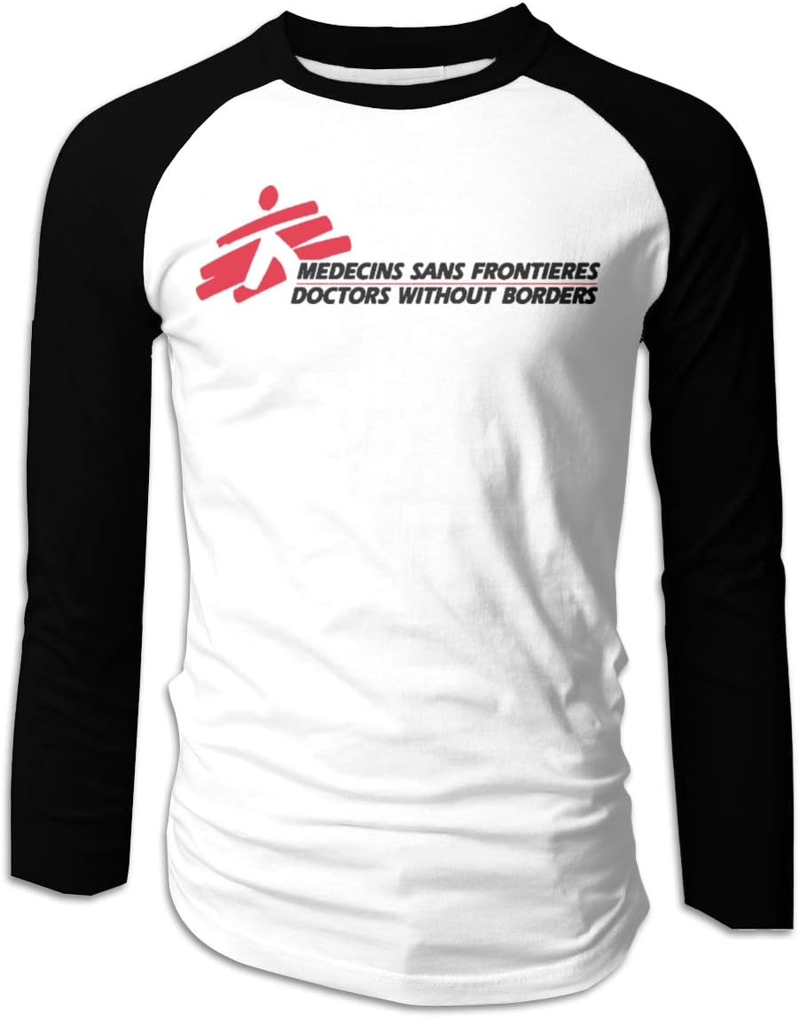 Warshland Medecins Sans Frontieres Doctors Without Borders Mens Long Sleeves Raglan Shirts Top