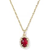 Kendra Scott Daphne Crystal Frame Short Pendant Necklace, Fashion Jewelry for Women