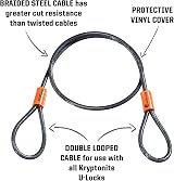 Kryptonite KryptoFlex Security Cable 2.6ft 4ft 7ft 30ft 5mm-10mm view 2