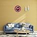 Fzy.bstim Silent Non-Ticking Wall Clock Battery Operated,10 Inch Modern Round Living Room/Office/School/Kitchen Clock,Red