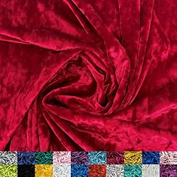 Ice Fabrics Stretch Crushed Velvet Fabric by The