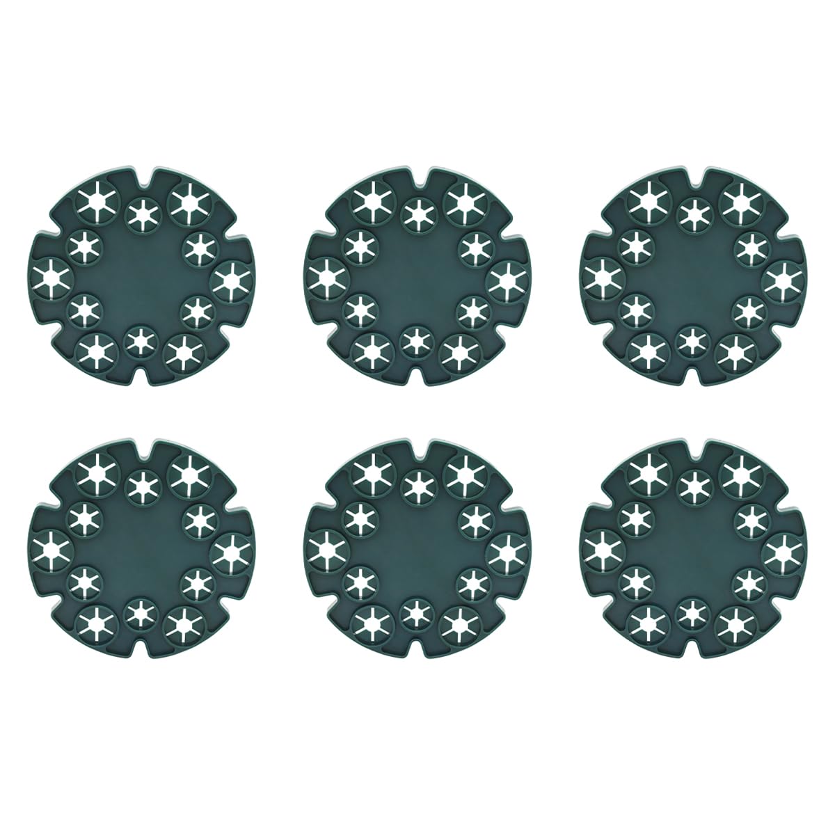 Sarini 6 Pcs Peas Beans Support Bamboo Wig-Wam Holder Cane Stakes Support Grips For Support Climbing Plants, Tomatoes, Cucumbers, Clematis