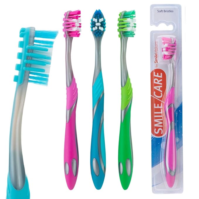 SmileCare Adult Triple Action Toothbrush Dental Hygiene