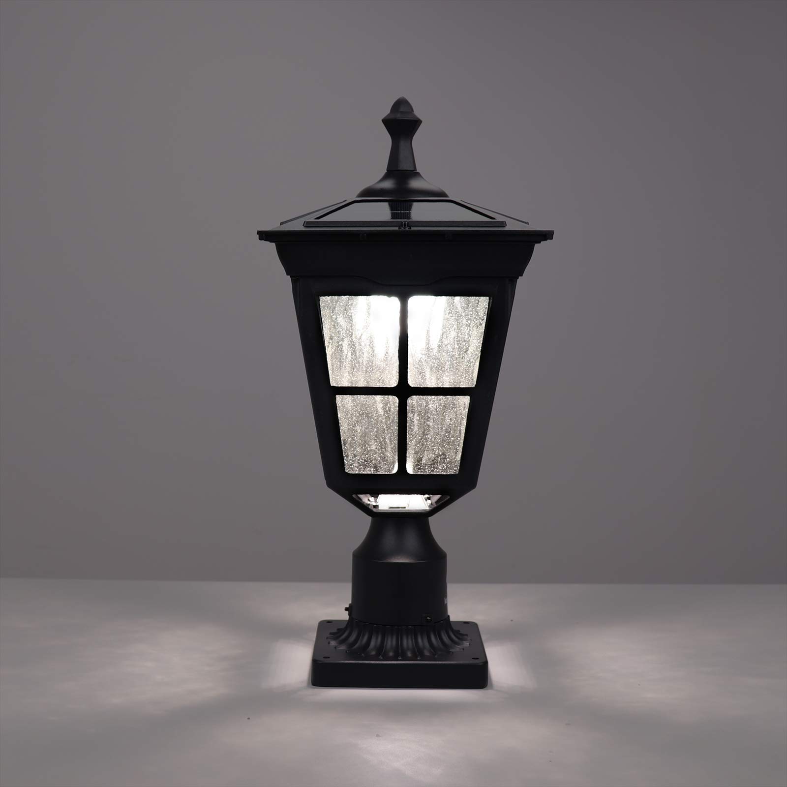 Kemeco ST4311AQ LED Cast Aluminum Solar Post Light Fixture with 3Inch