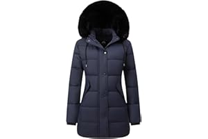 GOLDLADY Women's Warm Winter Coat Waterproof Long Puffer Jacket Thickened Down Jacket