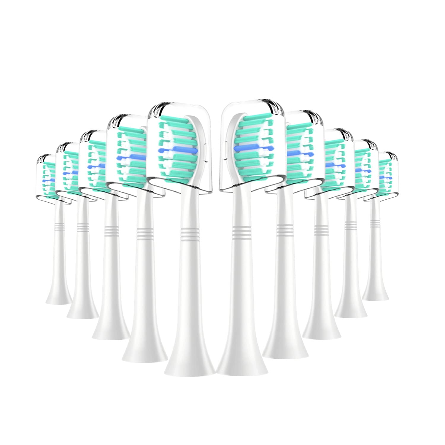 NYTCNHO Replacement Toothbrush Heads Compatible with Philips Sonicare,10 Pack Electric Brush Heads ProResults for FlexCare/HealthyWhite&More