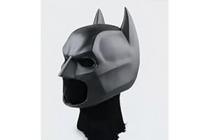 HQROIDD Men's Super Hero Halloween Mask Knight Full Head Helmet Latex Black Headgear Halloween Costume Accessory Masque Role Play Prop (Halloween mask-A)