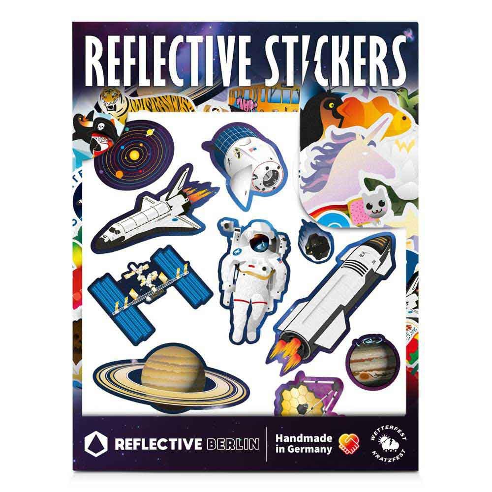 Reflective Berlin Unisex - Adult K.I.D. Reflex Stickers, Space, One Size