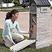 Step2 MailMaster StoreMore Mailbox, Extra Storage, Weather Resistant, Large Outdoor Mailboxes, Made of Durable Plastic, Easy to Install, Flag Included, Gray
