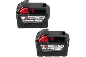 New Model 12.0Ah/18V Lithium Battery Replace for Milwaukee M18 Battery Compatible with All Original Mil 48-11-1850 48-11-1860