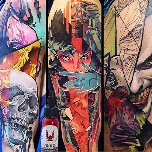 6 Tinta+tatuaje+Black+Dynamite+30ml