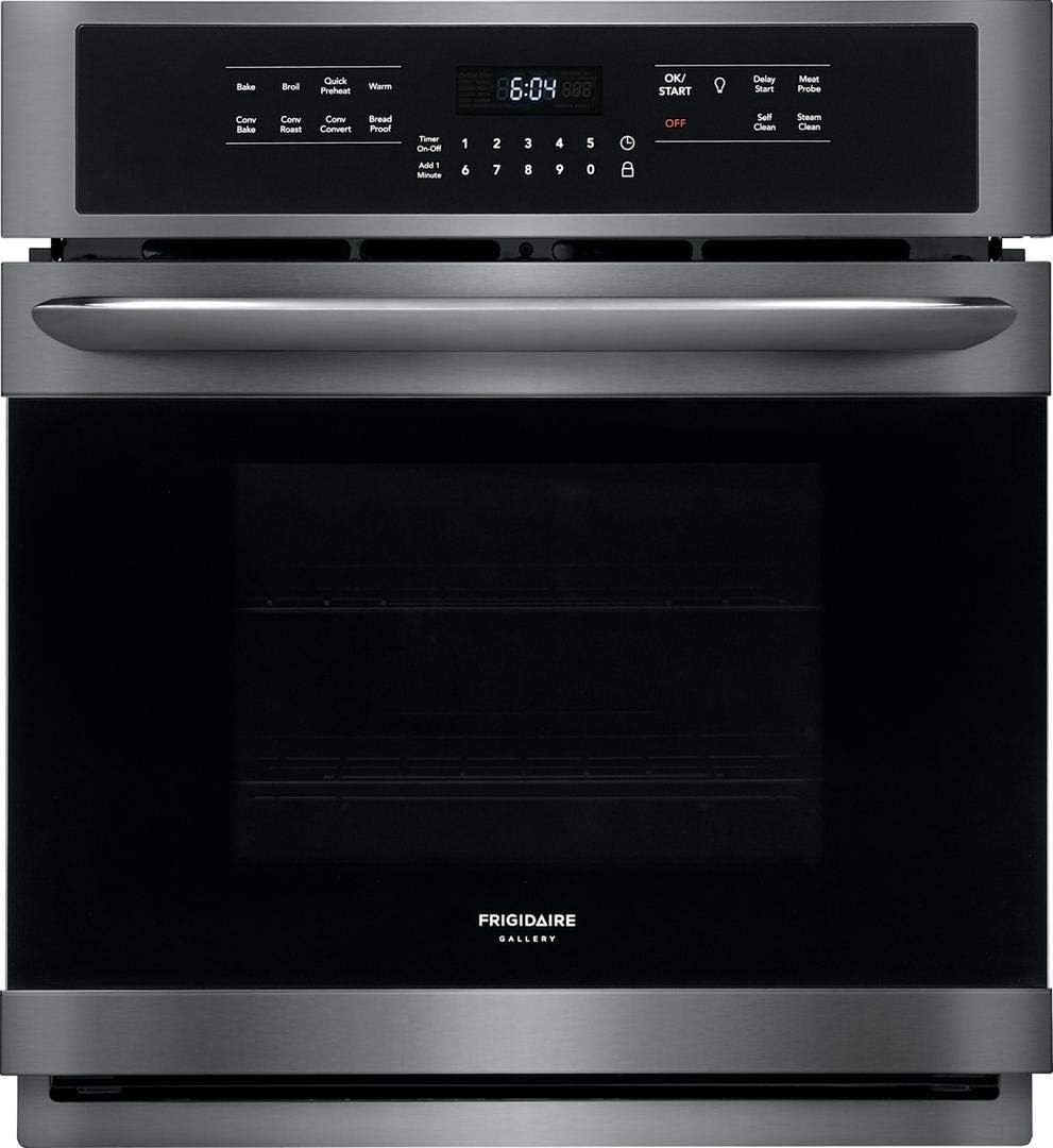 Frigidaire FGEW2766UD 27 Inch Smudge Proof Black Stainless Steel Electric Single Wall Convection Oven