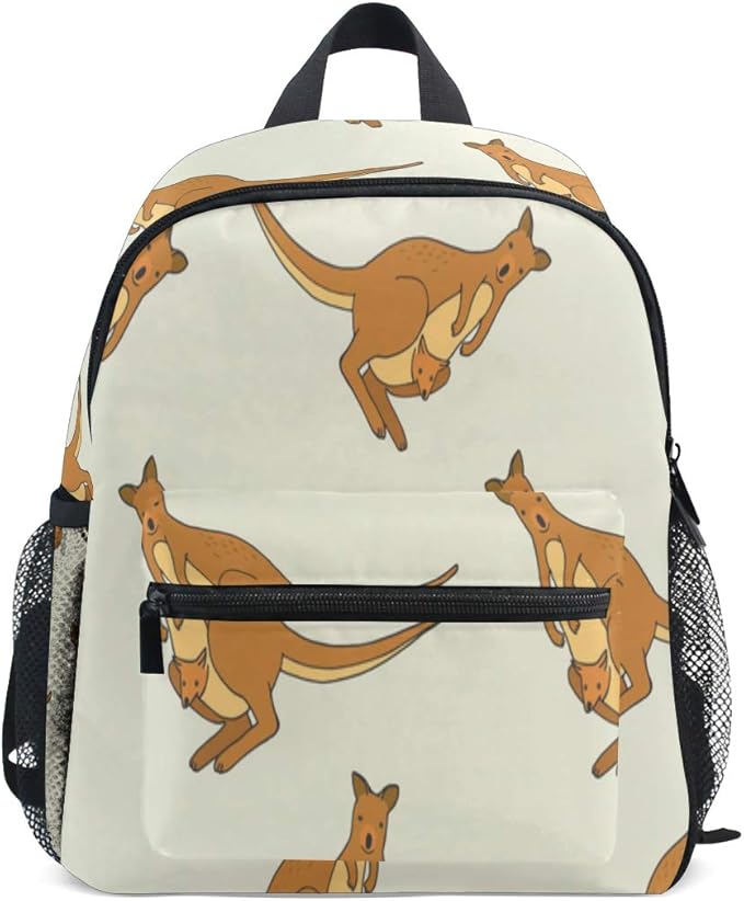 Schoolbags Boys Kangaroo Cute Jumping Animal Backpack