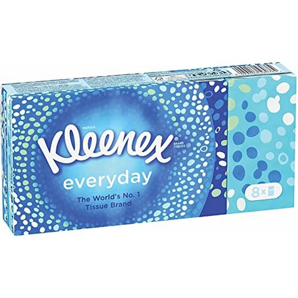 Kleenex Everyday Tissues Pocket Pack 8s, Large