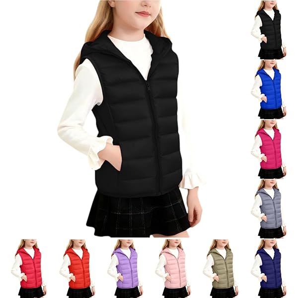 Kids Winter Hooded Vest - Waterproof Warm Body Warmer For Toddlers! Childrens Hooded Jackets, Shop Now! From Down Coat - Price 32.53