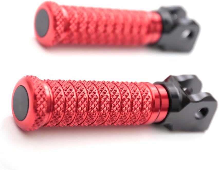 Pole Red CNC Front Foot Pegs Compatible with YZF R3 2018 2019 2020 MT-07 MT-09 Tracer 2020 2019 2014 2015 2016 17 18 19 2018 FZ-09 FZ-07 XSR 700 900 Front Foot Pegs Rider FootPegs