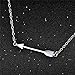 925 Sterling Silver Classic Love Polished MINI Sideways Arrow Womens Pendant Necklace