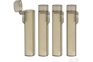 Generic 4-Pack Travel Toothpick Holder, Mini Portable Clear Organizer Box For Toothpicks, Band-Aids & Small Items, Compact Si