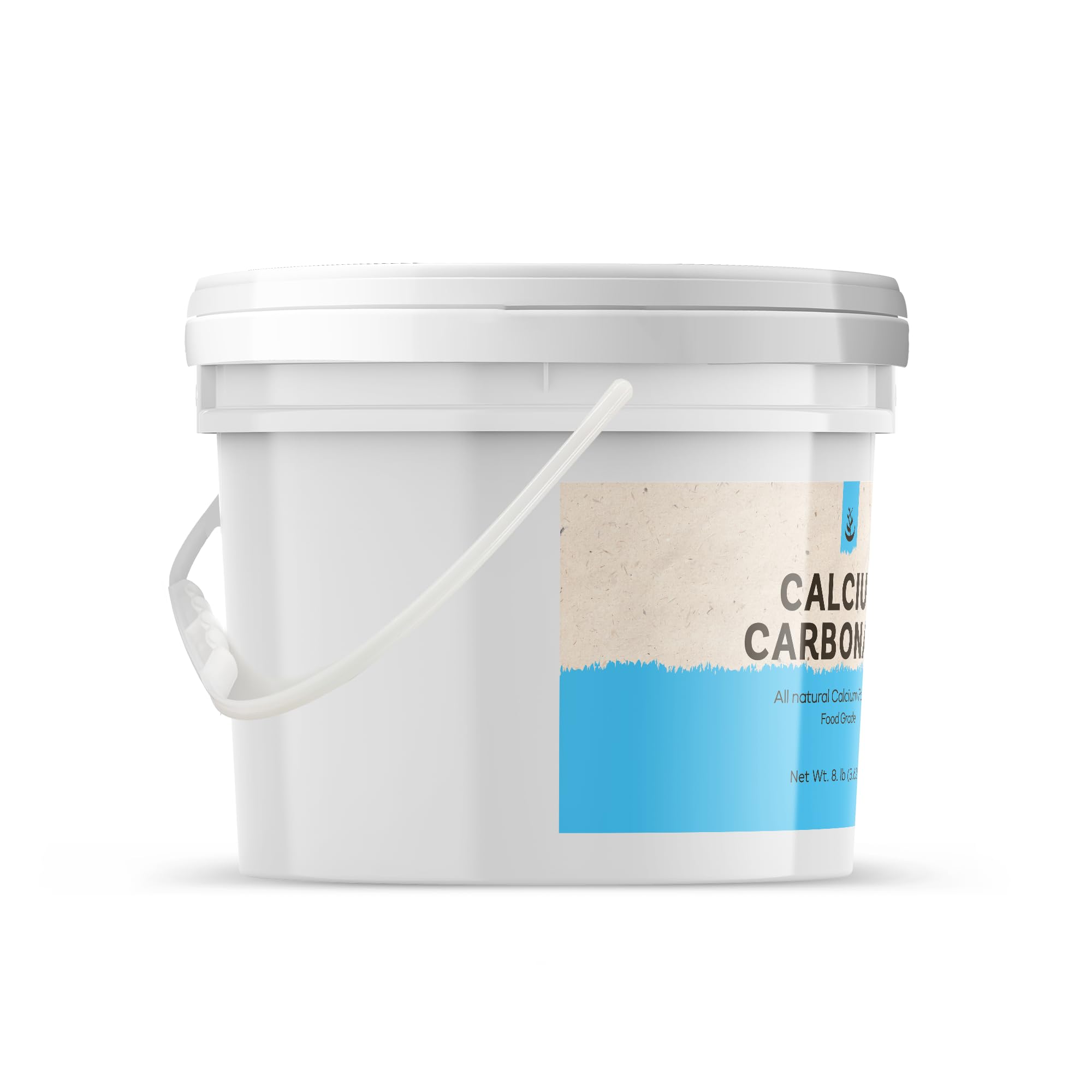Pure Original Ingredients Calcium Carbonate Powder (1 Gallon) Dietary Supplement, Food Preservative, Reusable Plastic Bucket