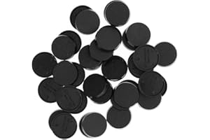 EVEMODEL MB325 100pcs Round Plastic Model Bases 25mm or 0.98inch for Gaming Miniatures or Wargames Table Games