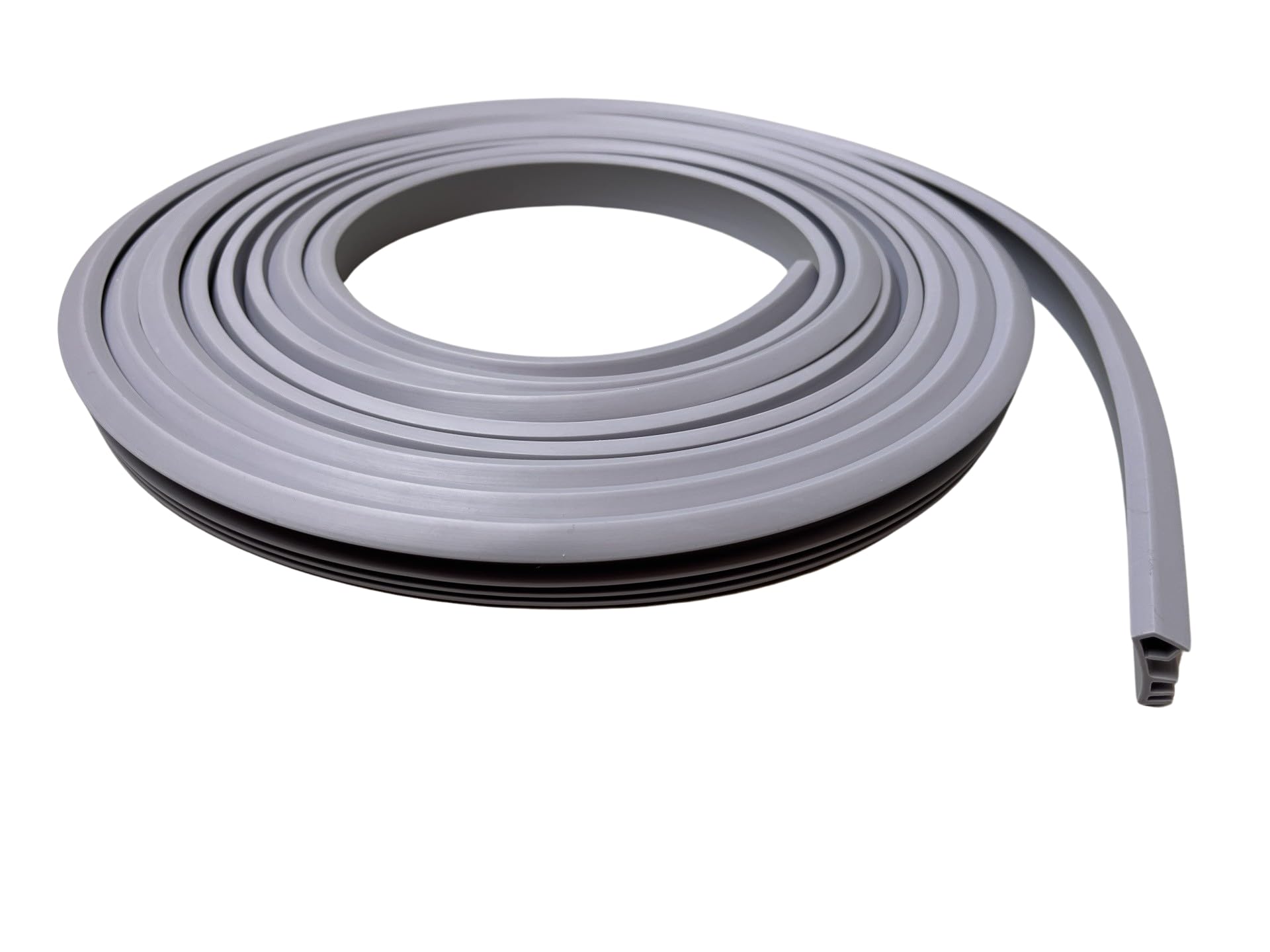 Premium White Sash Fold Seal for Wooden Windows - 5 Metres, Ideal for 5 mm Groove Width, 12 mm Groove Depth - Durable with Tear Bar (Grey)