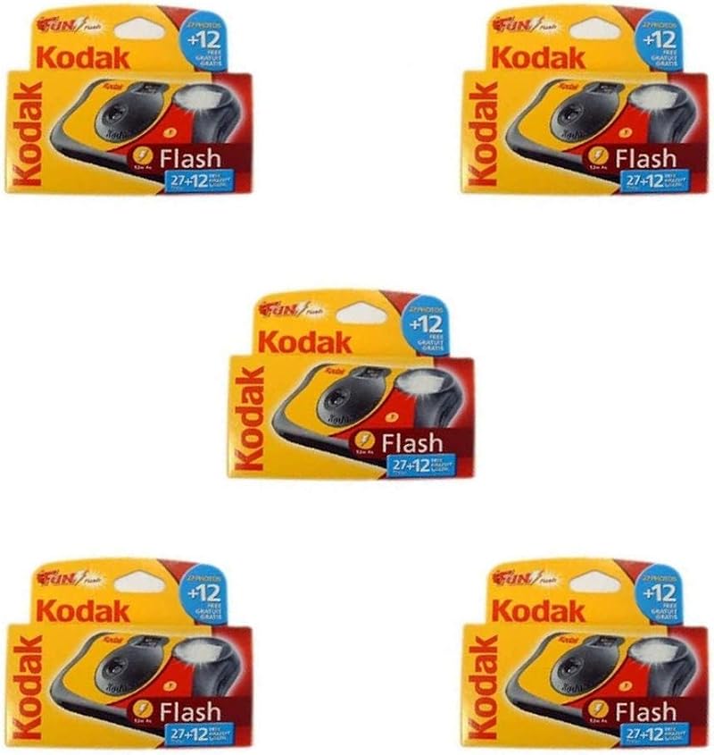 Kodak Fun Flash Disposable Camera 39 Exposures Pack of 5
