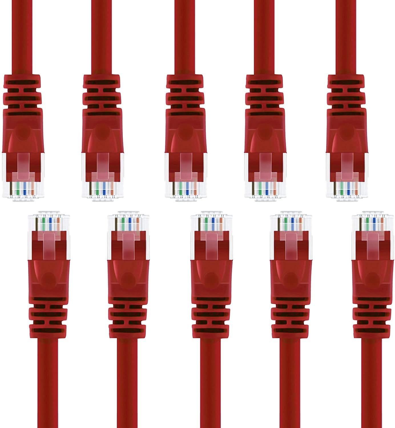 in Blue 7 Feet Cat6 Cable/Cat 6 Cable Cable Matters 5Pack Snagless