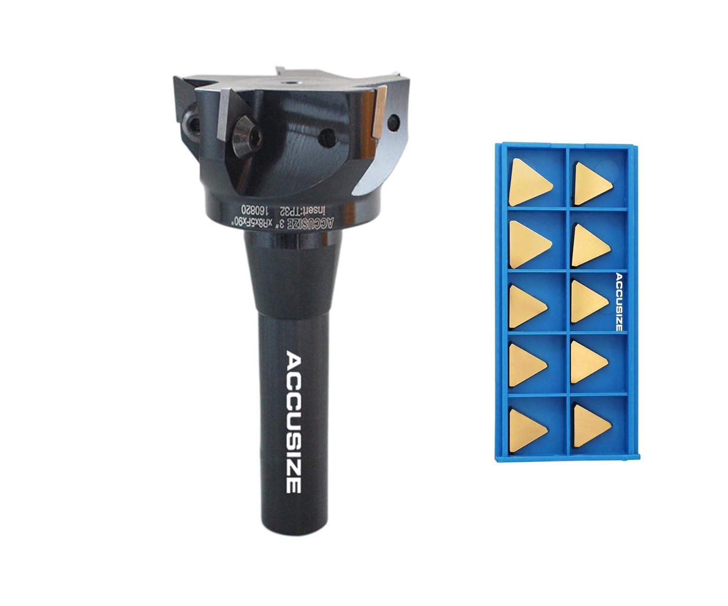 with Extra 10 Inserts, TPG32(TPGN1603) Tin Coated Carbide Inserts, T Shaped