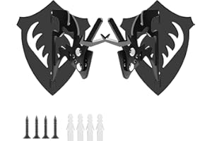 YUCCALIAO Skull Hooker – European Deer Skull Mount Hanger – Multi-Angle Adjustable Euro Deer Skull Mount – Medium Skull Hook with Screws – Skull Mount for Hanging Antelope, Cattle, Coyote and Small Game Animals