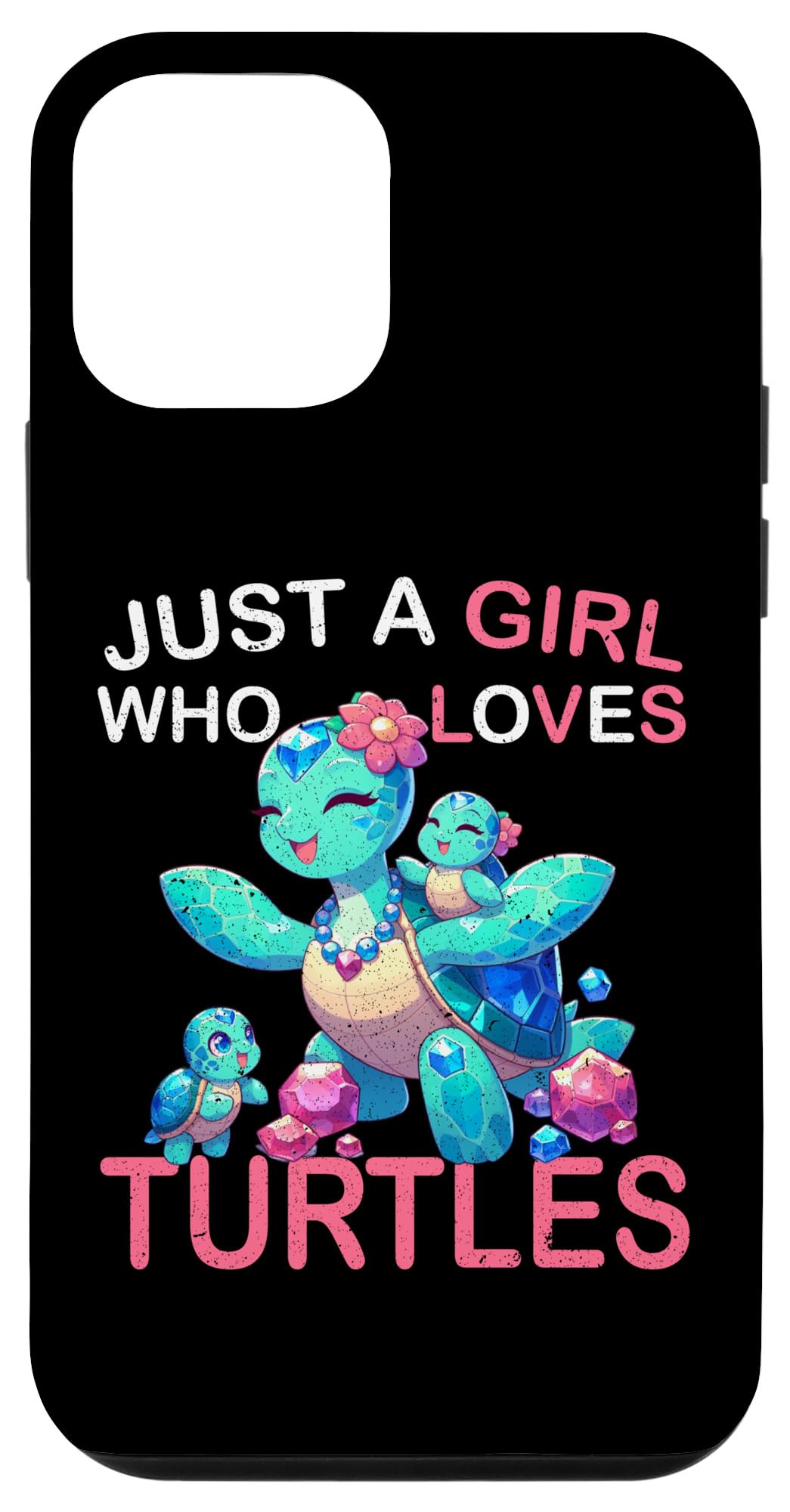 iPhone 12 mini Just a Girl Who Loves Turtles Sea Ocean Graphic for Girls Case