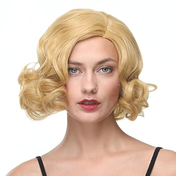 Amazon Com Gotta Short Bob Wigs For White Women Golden Blonde