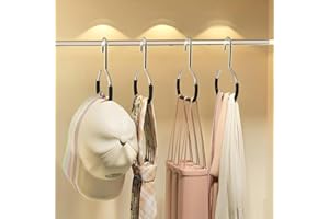 4 PCS Hat Organizer for Baseball Caps, Metal Hat Rack for Closet Set, Hat Hangers Baseball Cap Holder Hat Storage Organizer H