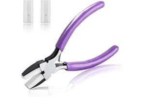 SPEEDWOX 5.5-Inch Double Nylon Flat Jaw Pliers for Jewelry Making - Soft Jaw Pliers