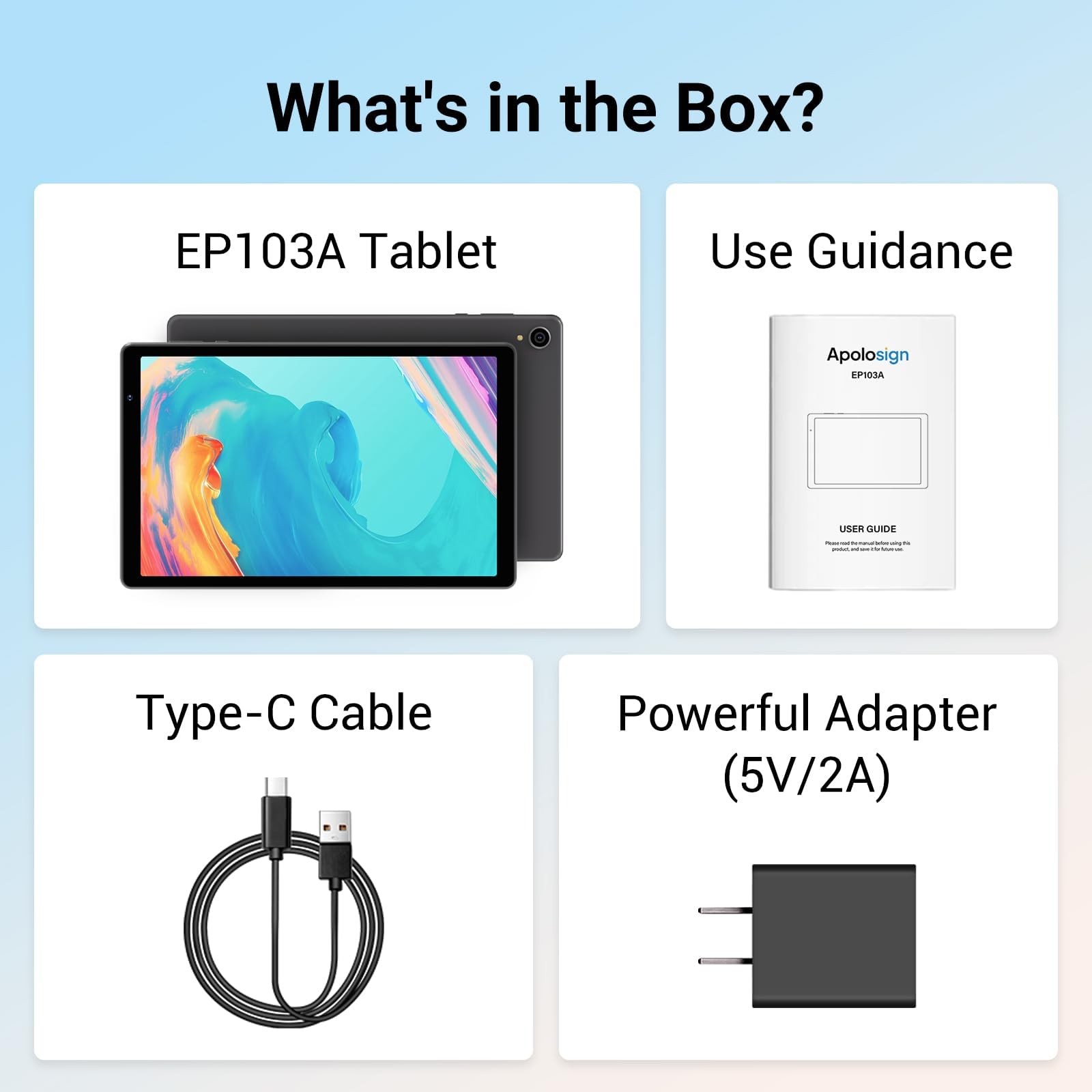 ApoloSign 2025 Android 14 Tablet, 10.1