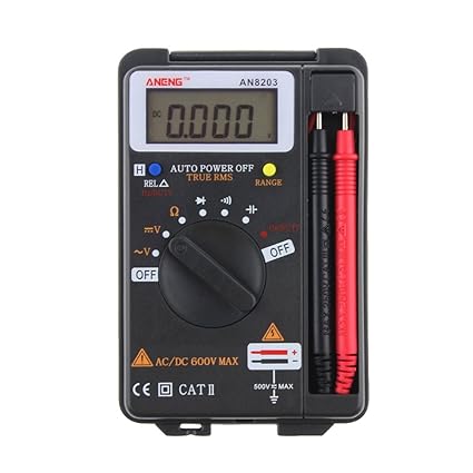 Matefield ANENG AN8203 DMM Integrated Handheld Pocket Mini Digital AC/DC Multimeter