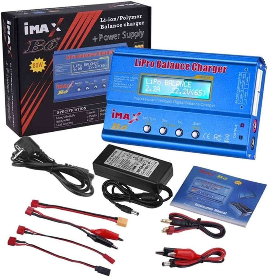 JUNESUN iMAX B6 80W Battery Charger Lipo NiMh Liion NiCd Digital RC