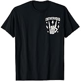 Fatherhood Rock Skeleton Funny Dad Life Fathers Day New Dad T-Shirt