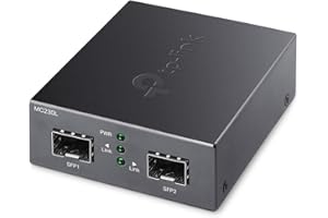 TP-Link MC230L | Gigabit SFP to SFP Fiber Media Converter | Convert Between 2 Gigabit SFP Modules| Plug & Play | Durable Metal Casing | Versatile Compatibility | Hot-Swappable