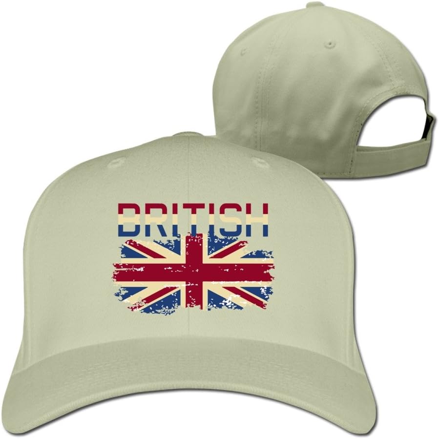 YONLY Great Britain Flag England British Union Jack Baseball Cap Natural