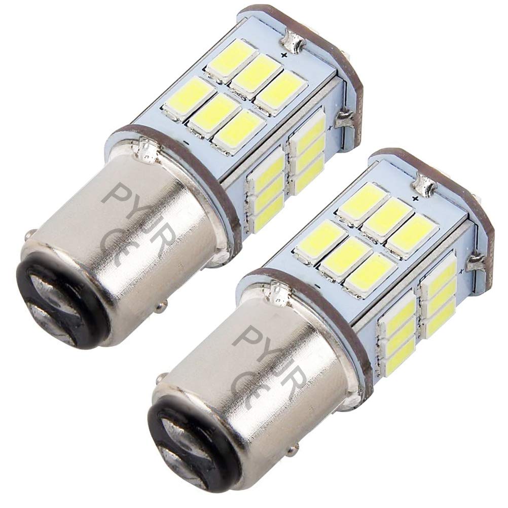 P21/5W 1157 Bay15d Led Bulb, 5W Dc 10-30V Super Bright White Colour 6000K For Car Reverse, Turn Signal, Tail Light, Brake Lights, Parking Light. (Pack Of 2)