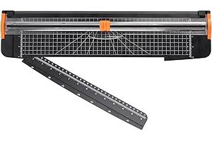 ZEQUAN Paper Cutter 18 inch, 18" Cut Length Large Paper Trimmer Slider for Craft Scrapbooking Cardstock, 1pcs Blade